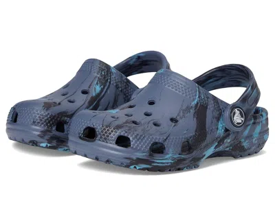 Crocs Classic Marbled Tie-dye Clogs (toddler) Kids Shoes Navy/multi : 4 Toddler M, Synthetic