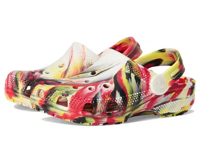 Crocs Classic Marbled Tie-dye Clogs (toddler) Kids Shoes Varsity Red/multi : 7 Toddler M, Synthetic