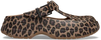 Crocs | Unisex | Classic Mary Jane Animal | Clogs | Sepia / Leopard | W8/m7 In Brown