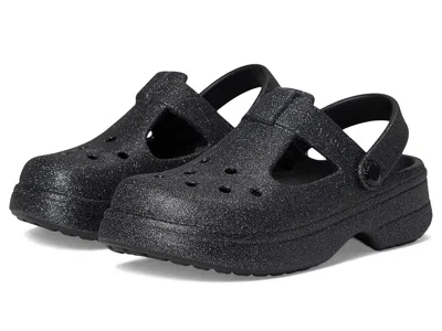 Crocs Classic Mary Jane Clogs (little Kid/big Kid) Kids Shoes Black Glitter : 6 Big Kid M, Eva