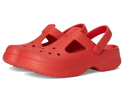 Crocs Classic Mary Jane Clogs (little Kid/big Kid) Kids Shoes Cherry Red : 2 Little Kid M, Eva