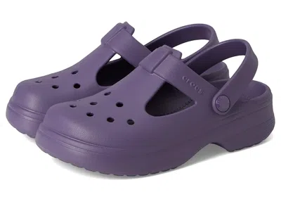 Crocs Classic Mary Jane Clogs (little Kid/big Kid) Kids Shoes Nightshade : 2 Little Kid M, Eva In Purple