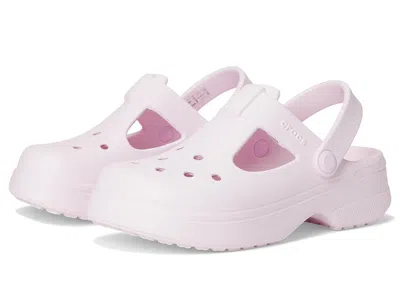 Crocs Classic Mary Jane Clogs (little Kid/big Kid) Kids Shoes Pink Milk : 2 Little Kid M, Eva