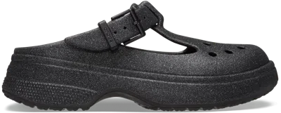 Crocs Classic Mary Jane Glitter Sabots Unisex Black 42
