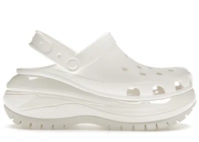 Pre-owned Crocs Classic Mega Crush Clog Sneakers In White
