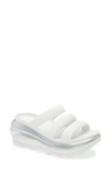 Crocs Classic Mega Crush Water Resistant Platform Sandal In Silver