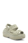 Crocs Classic Mega Crush Water Resistant Platform Sandal In Elephant