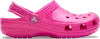 Crocs Unisex Classic Neon Highlighter Clogs - Big Kid In Pink Crush