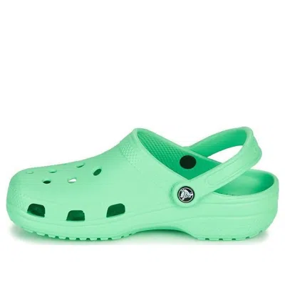 Crocs Classic Outdoor Flat Heel Sports Slippers Green