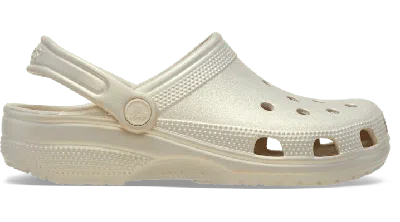 Crocs Classic Pearl Shine Clog In Brown