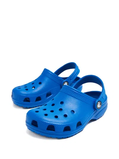 Crocs Kids' Classic Perforated-design Clogs In Blue