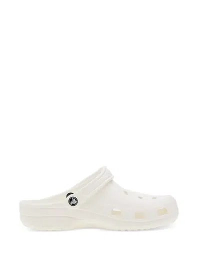 Crocs Classic Perforated Slingback Slides In White
