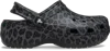 Crocs | Women | Classic Platform Animal | Clogs | Black Sand | 7 In Black