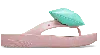 Crocs Classic Platform Bow Flip In Petal Pink
