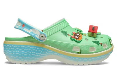 Pre-owned Crocs Classic Platform Clog Animal Crossing (women's) Sneakers In Multi