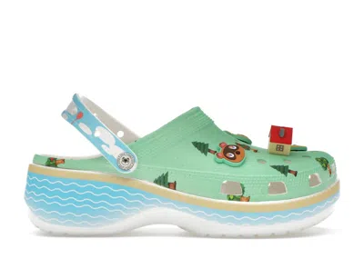 Pre-owned Crocs Classic Platform Clog Animal Crossing (women's) Sneakers In Multi