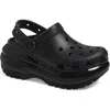 Crocs Sabot Classic Mega Crush Clog W Black In Black