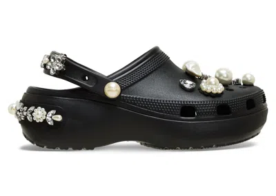 Pre-owned Crocs Classic Platform Clog Simone Rocha (women's) Sneakers In Black