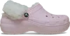 Crocs | Women | Classic Platform Fuzz Lined | Clogs | Pink Milk | 9 In Pink