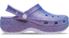 Crocs Classic Platform Iridescent Glitter Clog In Purple Moon