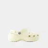 Crocs Classic Platform Lined Sabots Femmes Bone 36 In Beige