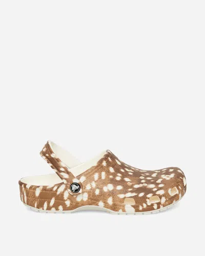 Crocs Classic Pop Animal Clogs Carob In Brown