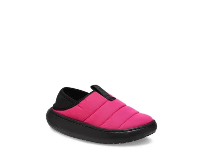 Crocs Classic Puff Moc Slipper Kids' In Pink