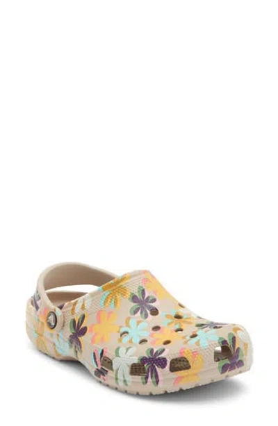 Crocs Classic Retro Summer Floral-print Clogs In Multi