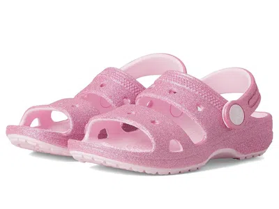 Crocs Classic Sandals (toddler) Kid's Shoes Pink Milk/glitter : 9 Toddler M, Synthetic