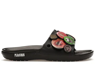 Pre-owned Crocs Classic Slide Pleasures Sneakers In Black