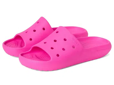 Crocs Classic Slide V2 (little Kids/big Kids) Kid's Shoes Pink Crush : 1 Little Kid M, Synthetic