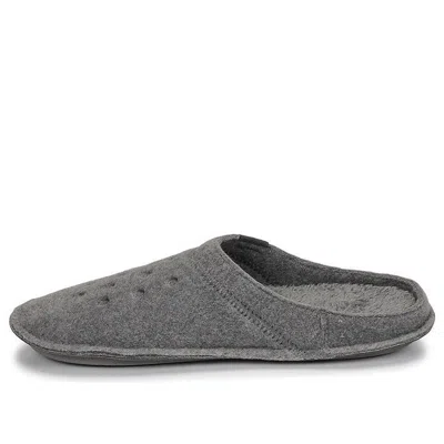Crocs Classic Slipper Casual Thicken Stay Warm Shoe Unisex Gray