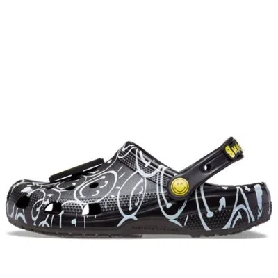 Crocs Classic Smiley World Clogs 'black White'