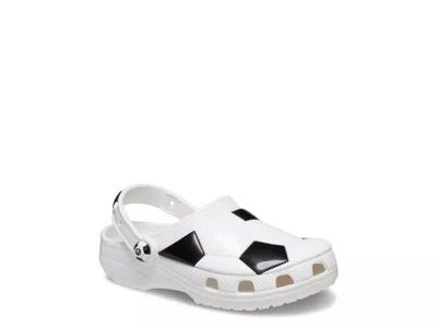 Crocs Kids'  Classic Fun Lab Boys Clogs Colour: White, Size: Junior 3 In White/black Rubber