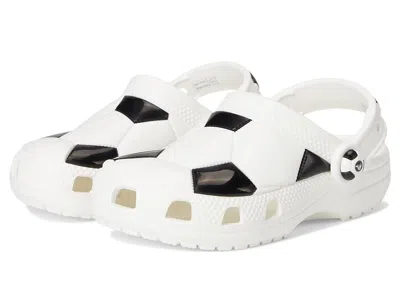 Crocs Classic Sports Clog (toddler) Kids Shoes Soccer Ball : 4 Toddler M, Eva/synthetic In White