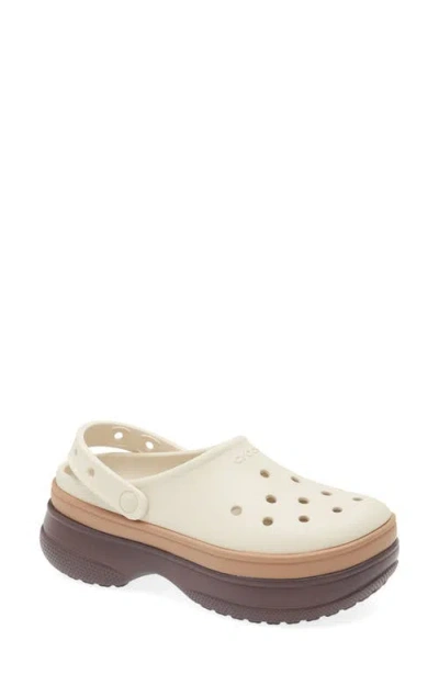 Crocs Classic Stacked Clog In Brown