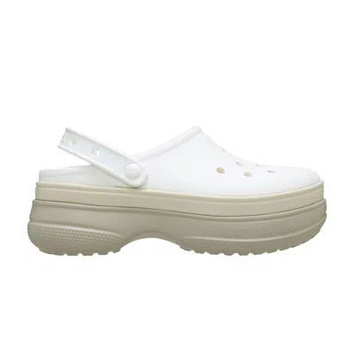 Pre-owned Crocs Classic Stacked Clog 'chalk' | White | Men's Size 3