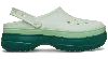 Crocs Classic Stacked Clog In Green