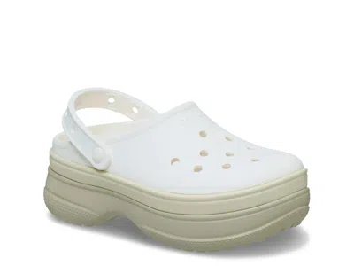 Crocs Classic Stacked Platform Clog In White