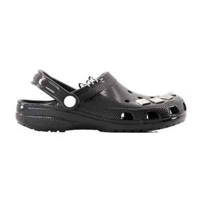 Crocs Classic Studded Sandals In Black