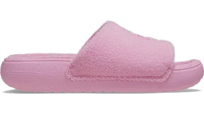Crocs Classic Towel Slide In Pink Tweed