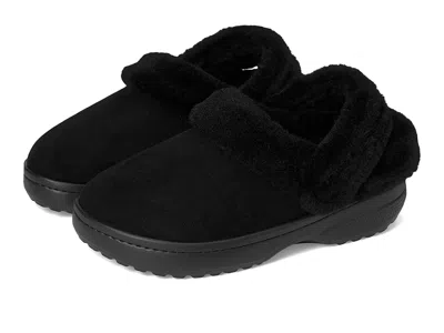 Crocs Classic Unfurgettable Clogs Clog Shoes Black Vegan Suede :
