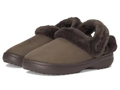 Crocs Classic Unfurgettable Clogs Clog Shoes Espresso Vegan Suede :