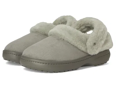 Crocs Classic Unfurgettable Clogs Clog Shoes Galactic Grey Vegan Suede :