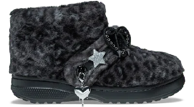 Crocs Classic Unfurgettable Leopard Boot In Multi