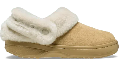 Crocs Classic Unfurgettable Vegan Suede Clog In Brown