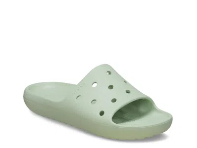 Crocs Classic V2 Slide Sandal In Green