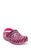 Crocs Classic Warped Checker Clog In Multi