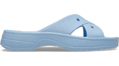 Crocs Classic Women's Cross Strap In Blue Calcite