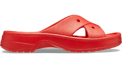 Crocs Classic Women's Cross Strap In Cherry Red